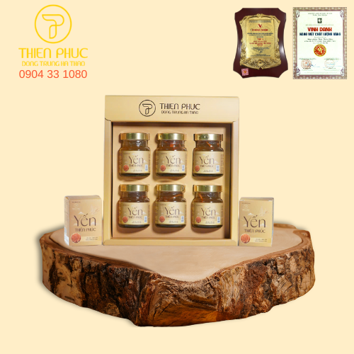 Yến Thiên Phúc – Yến sào cao cấp kết hợp đông trùng hạ thảo và nhân sâm, bồi bổ sức khỏe toàn diện