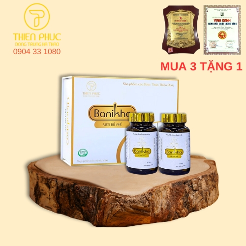 Viên đông trùng hạ thảo Banikha bổ phế 60 viên