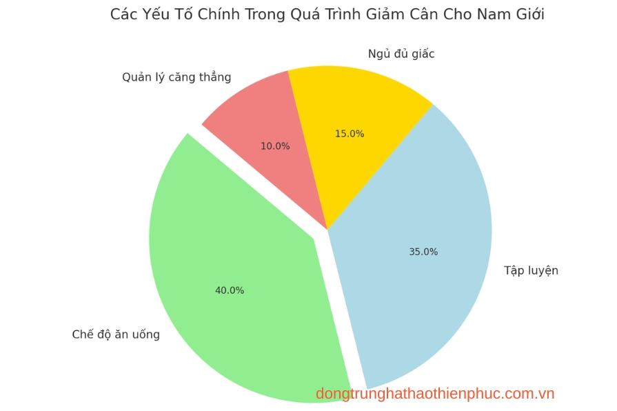 Các yếu tố chính trong quá trình giảm cân cho nam giới