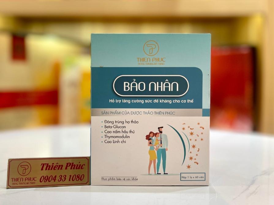 Hình ảnh hộp viên tăng sức đề kháng Bảo Nhân