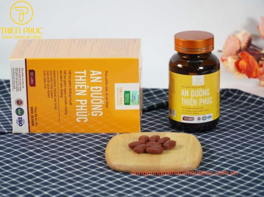 Viên uống An Đường Thiên Phúc hỗ trợ đường huyết cho người tiểu đường