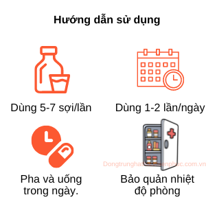 Hướng dẫn sử dụng đông trùng hạ thảo sợi khô Thiên Phúc