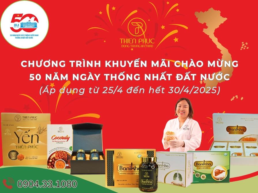 Quà tặng hấp dẫn từ chương trình khuyến mãi dịp 30/4 tại Thiên Phúc